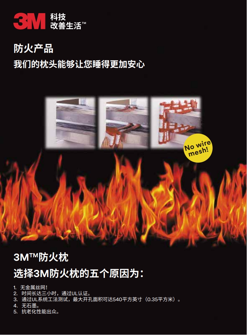 3M™ 防火枕 产物手册