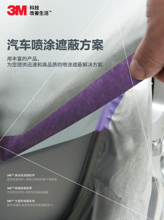 3M汽车喷涂掩蔽计划